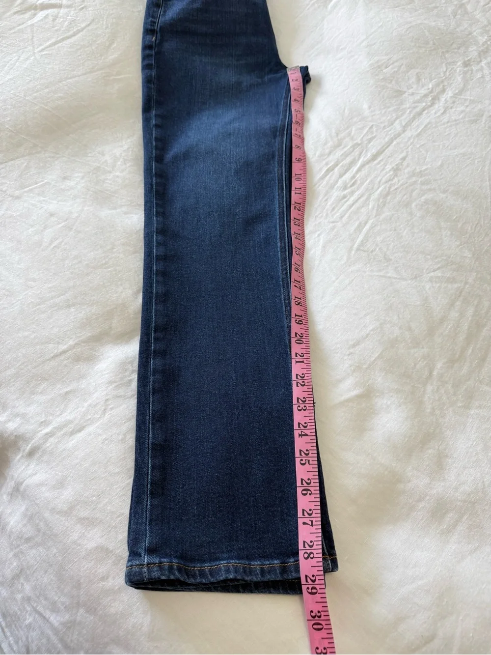 Quince | Women 30 | Luna Stretch Slim Straight Jean Midnight Blue | Inseam 28.5”